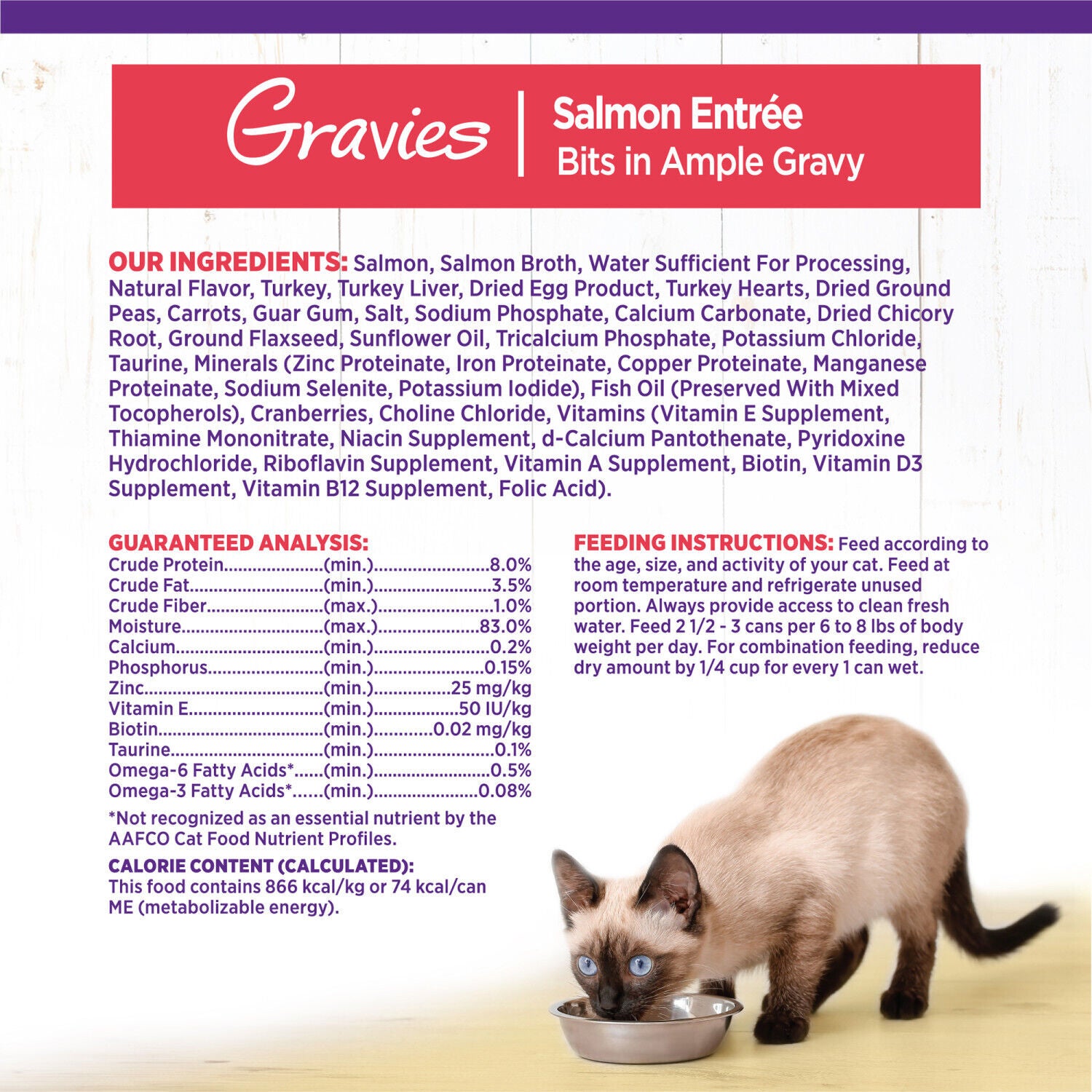 Wellness Complete Health Gravy Adult Wet Cat Food, Natural, Protein-Rich, Grain Free, 3 Ounce, Salmon Entree