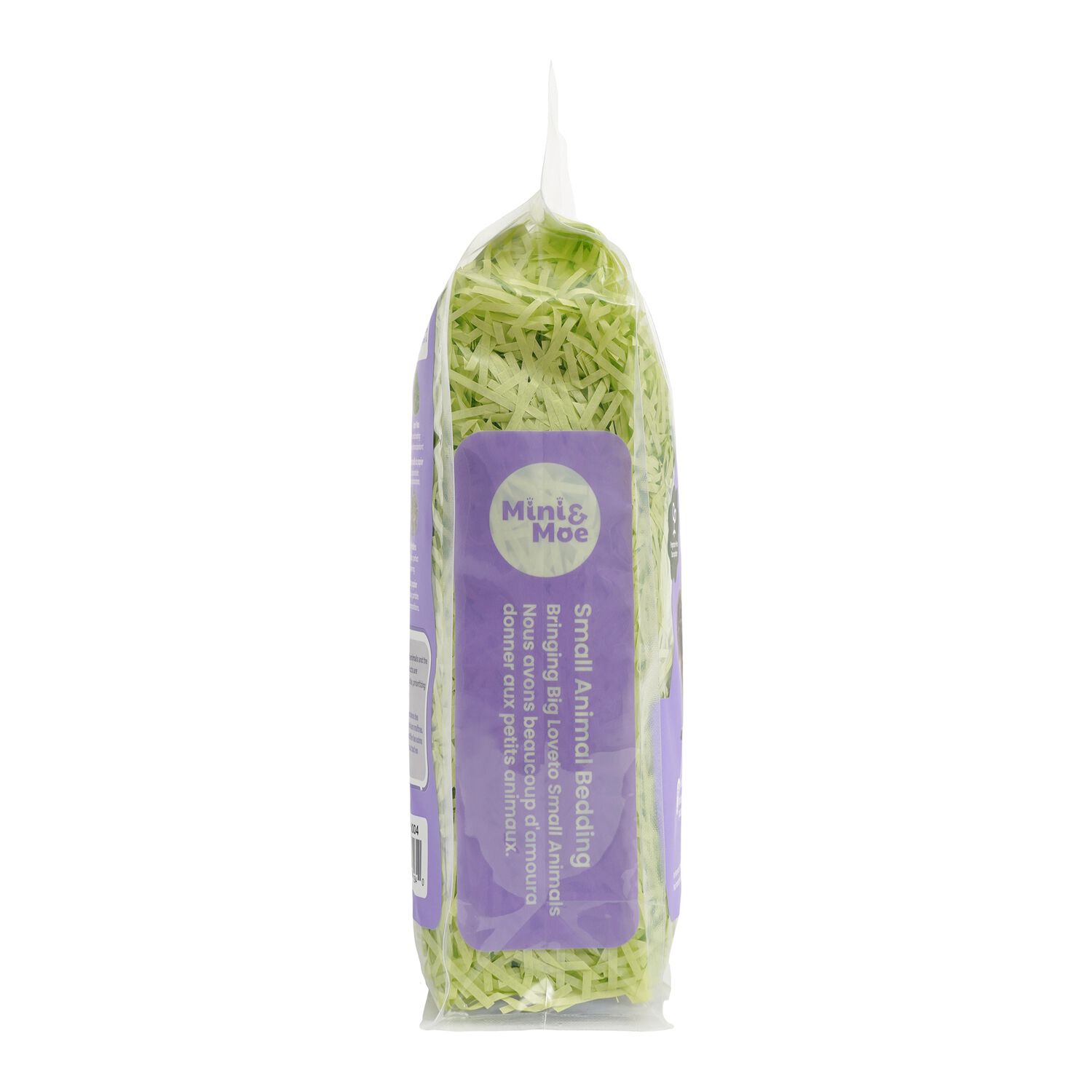 Mini & Moe, Hamster Bedding, Paper Straw, Green, Small Animals, 56-Liter Bag