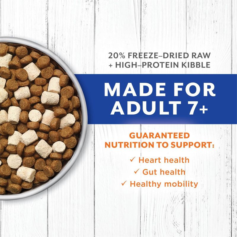 Instinct® Raw Longevity™ 20% Freeze Dried Raw Meal Blend Grain Free Recipe With Cage Free Chicken For Adult Dogs Ages 7+