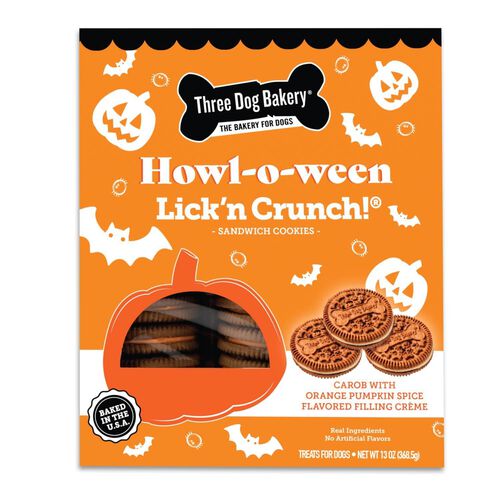 Three Dog Bakery Howl O Ween Lick'N Crunch Cookies