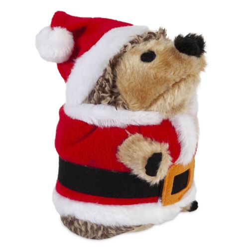 Pet Mate Zoobilee'S Plush Santa Holiday Heggies Dog Toy
