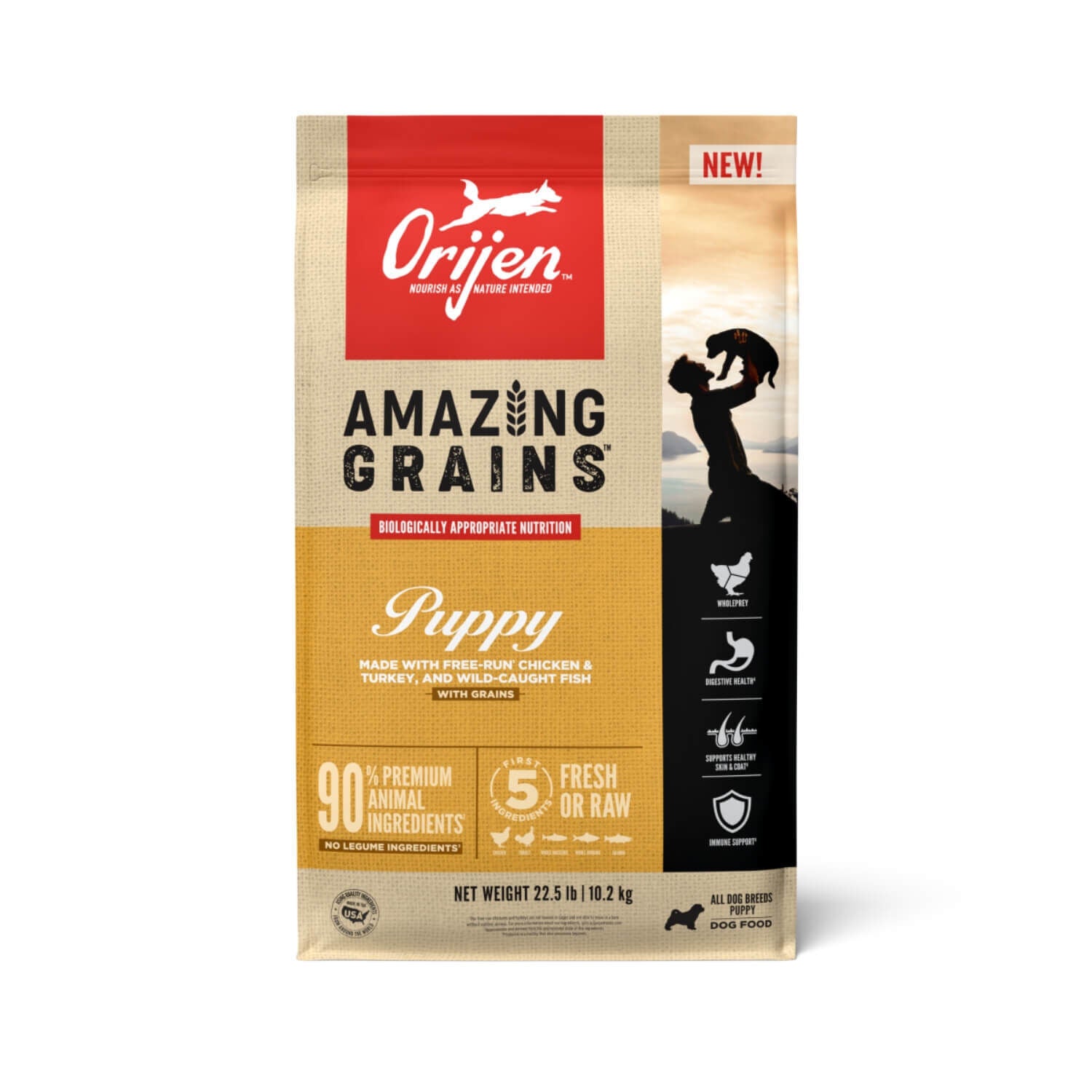 Orijen Amazing Grains High Protein Dry Puppy Food