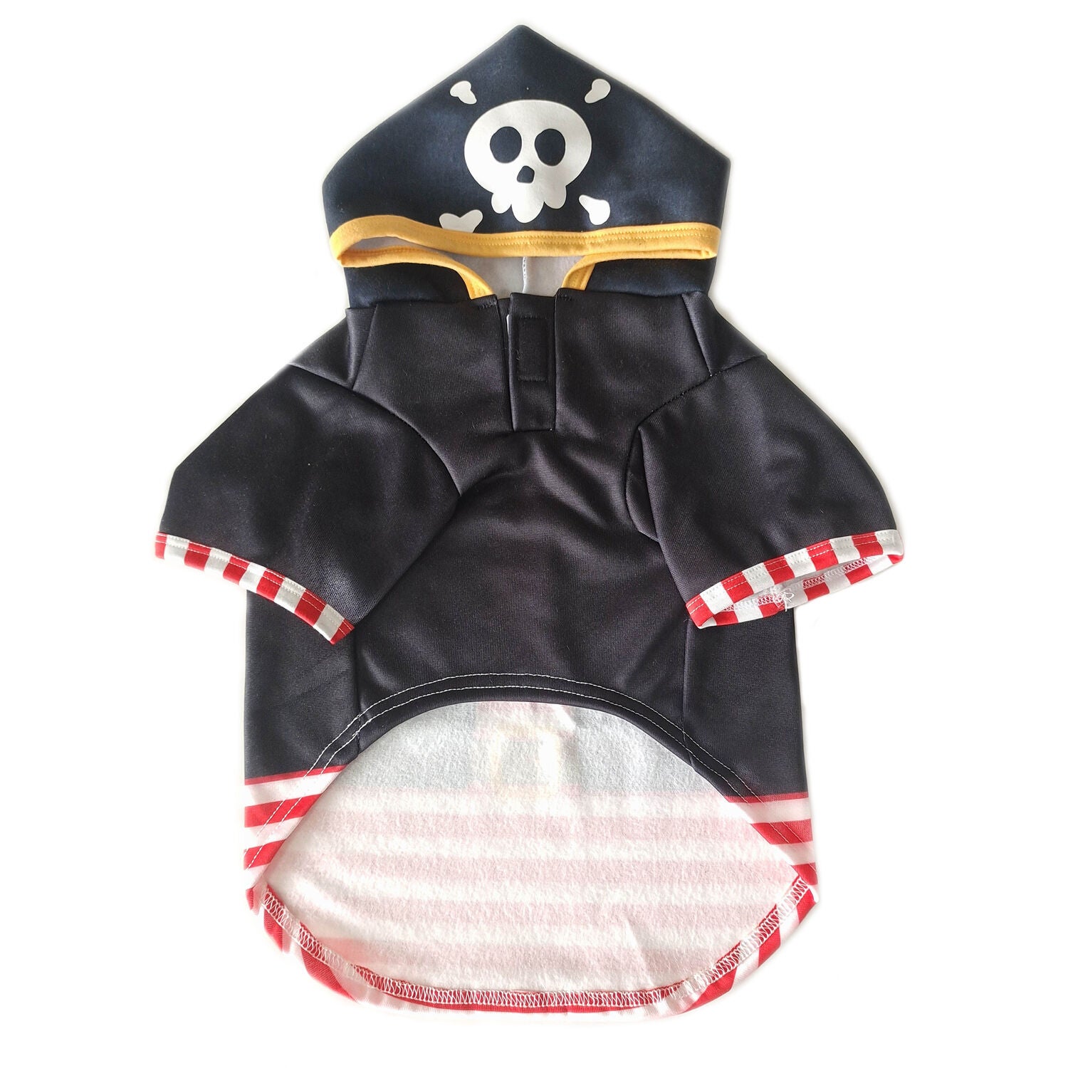 Petrageous Pirate With Hat Plush Hoodie Halloween Dog Costume, Large