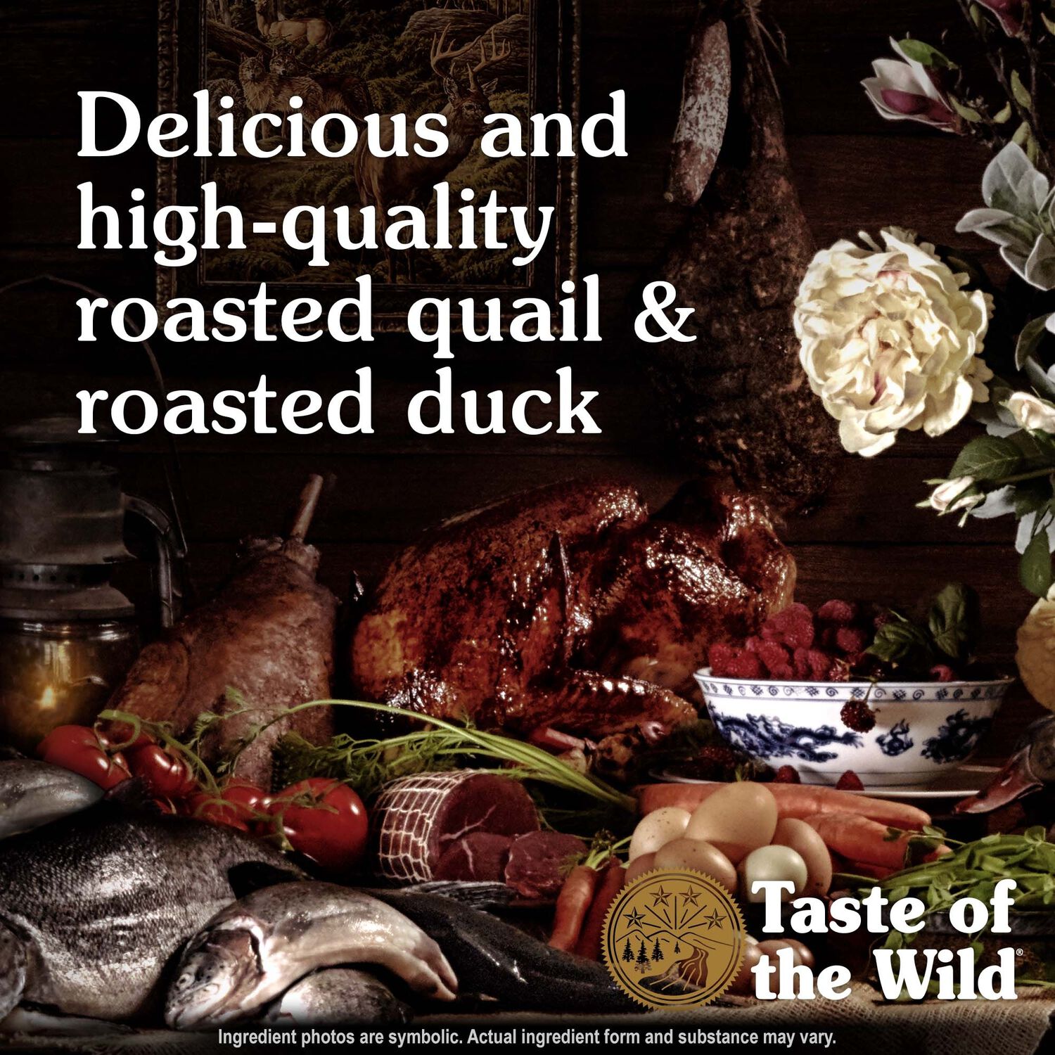 Taste Of The Wild Lowland Creek Dry Cat Food, Feline Recipe With Roasted Quail & Duck, 14-Lb Bag