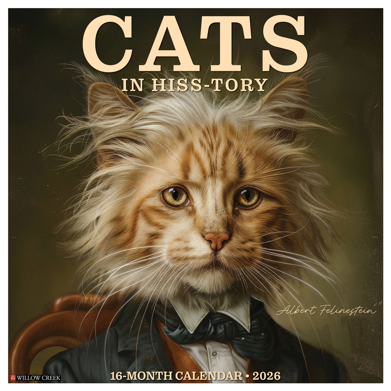 Willow Creek Press 2026 Cats In Hisstory Wall Calendar
