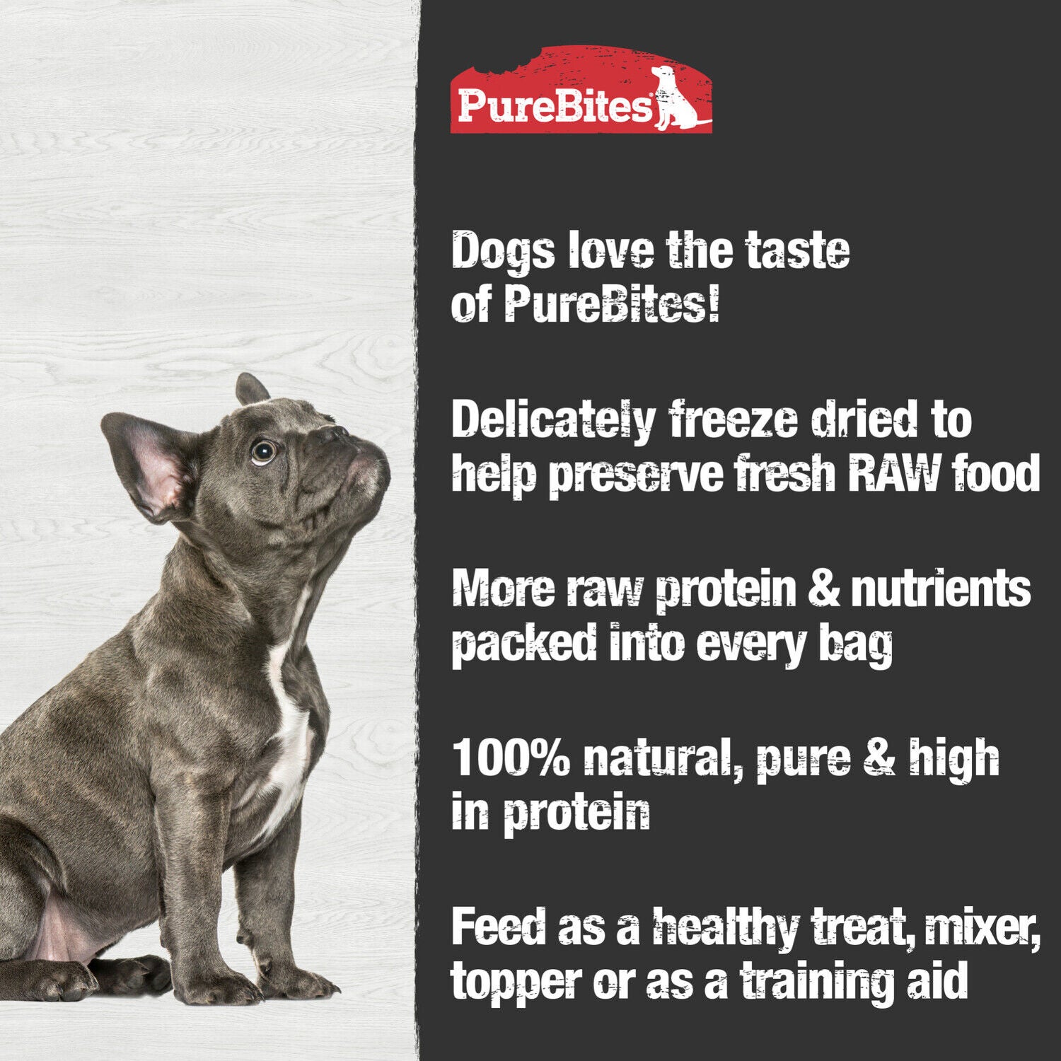 Purebites Freeze Dried Chicken Breast Dog Treats, 3-Oz
