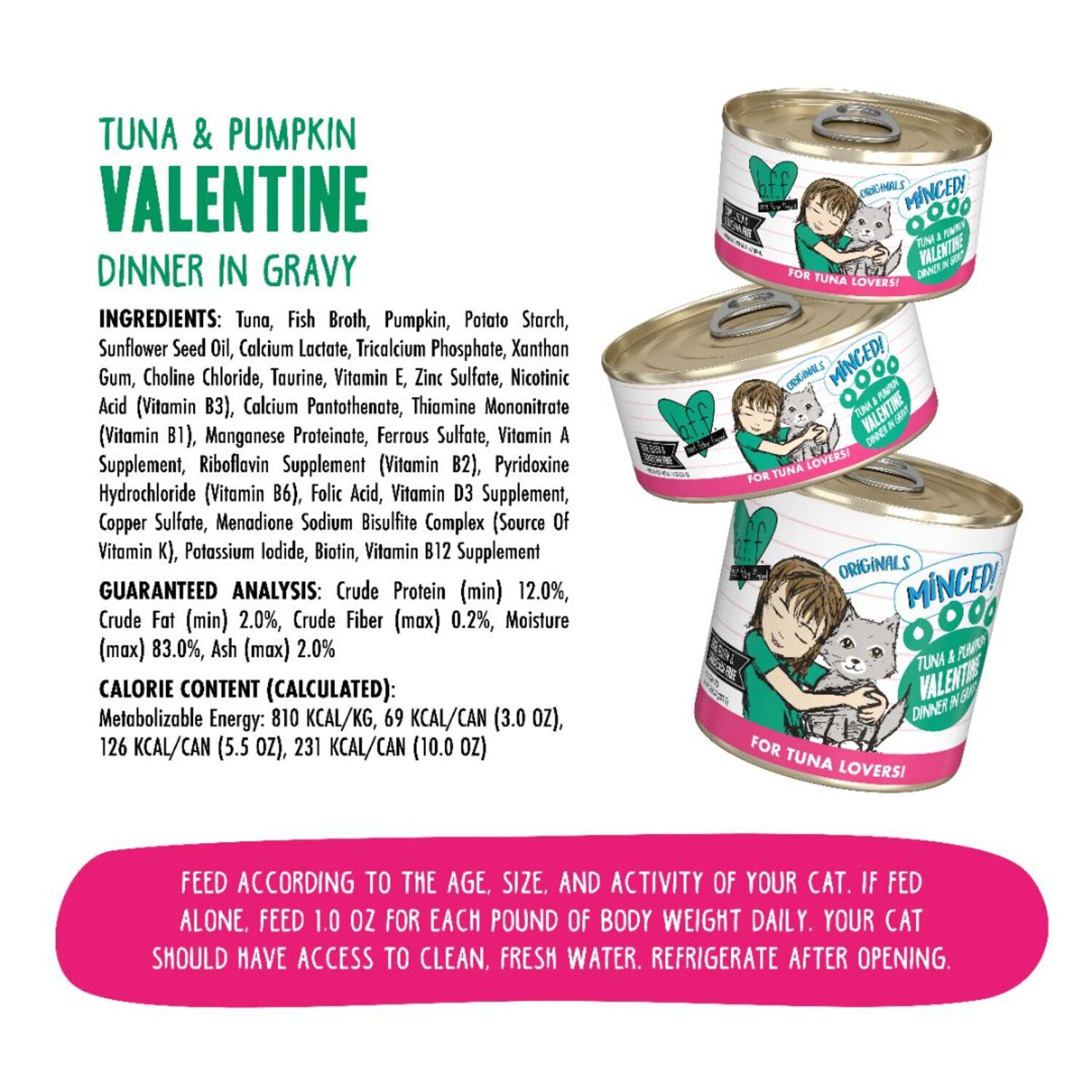 Weruva Bff Minced Tuna & Pumpkin Valentine Wet Cat Food, 5.5-Oz