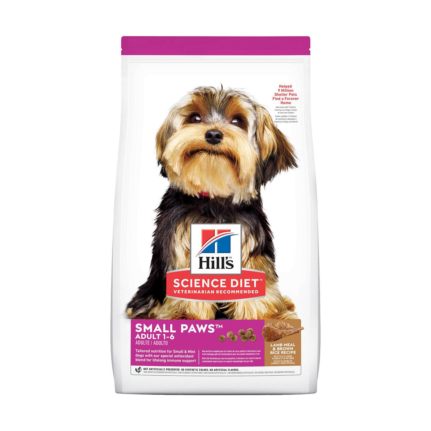 Hill's Science Diet Adult Small Paws Breed Lamb Meal Rice Recipe