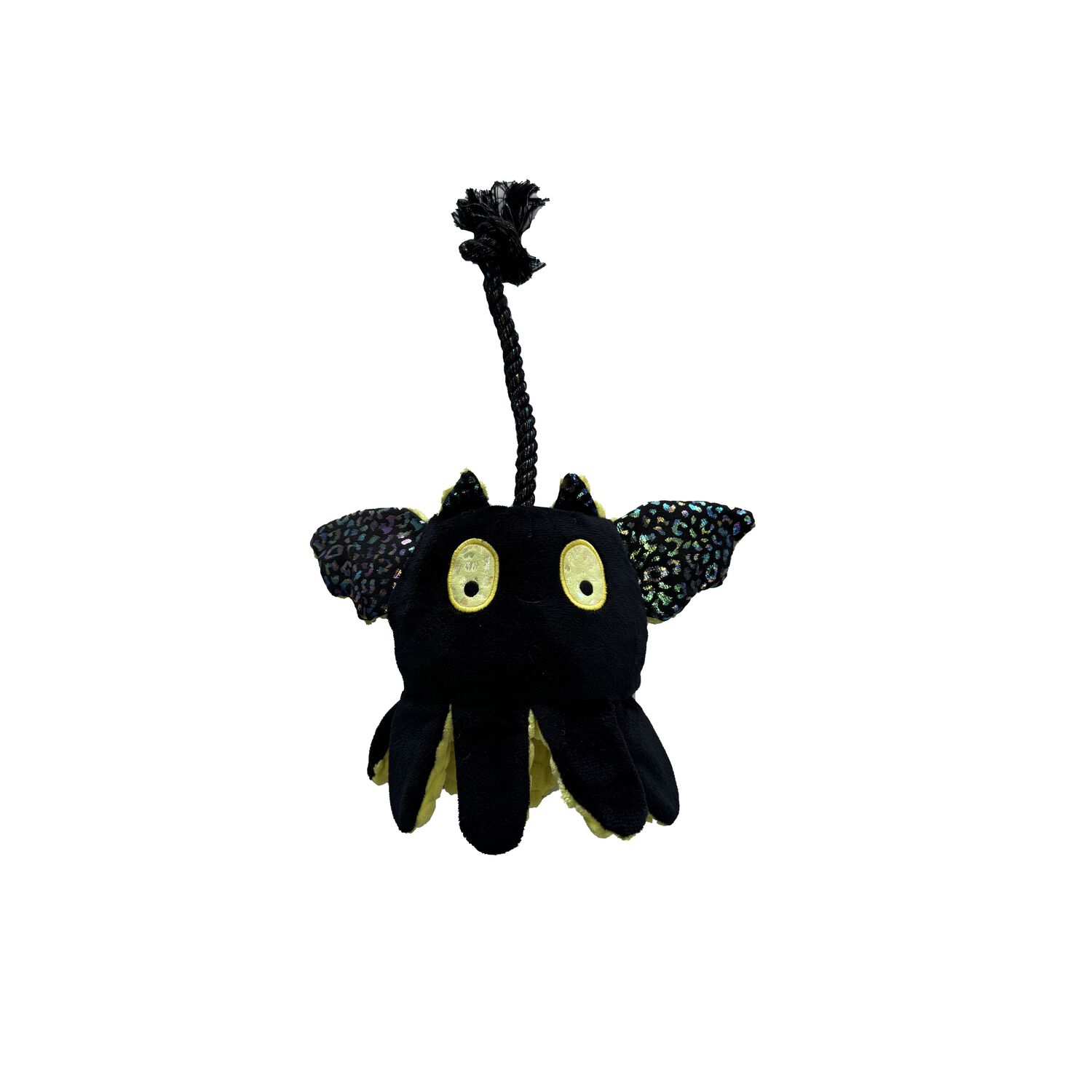 Aristopet Cosmic Chills Bat Halloween Rope Crinkle, Squeak & Tug Dog Toy