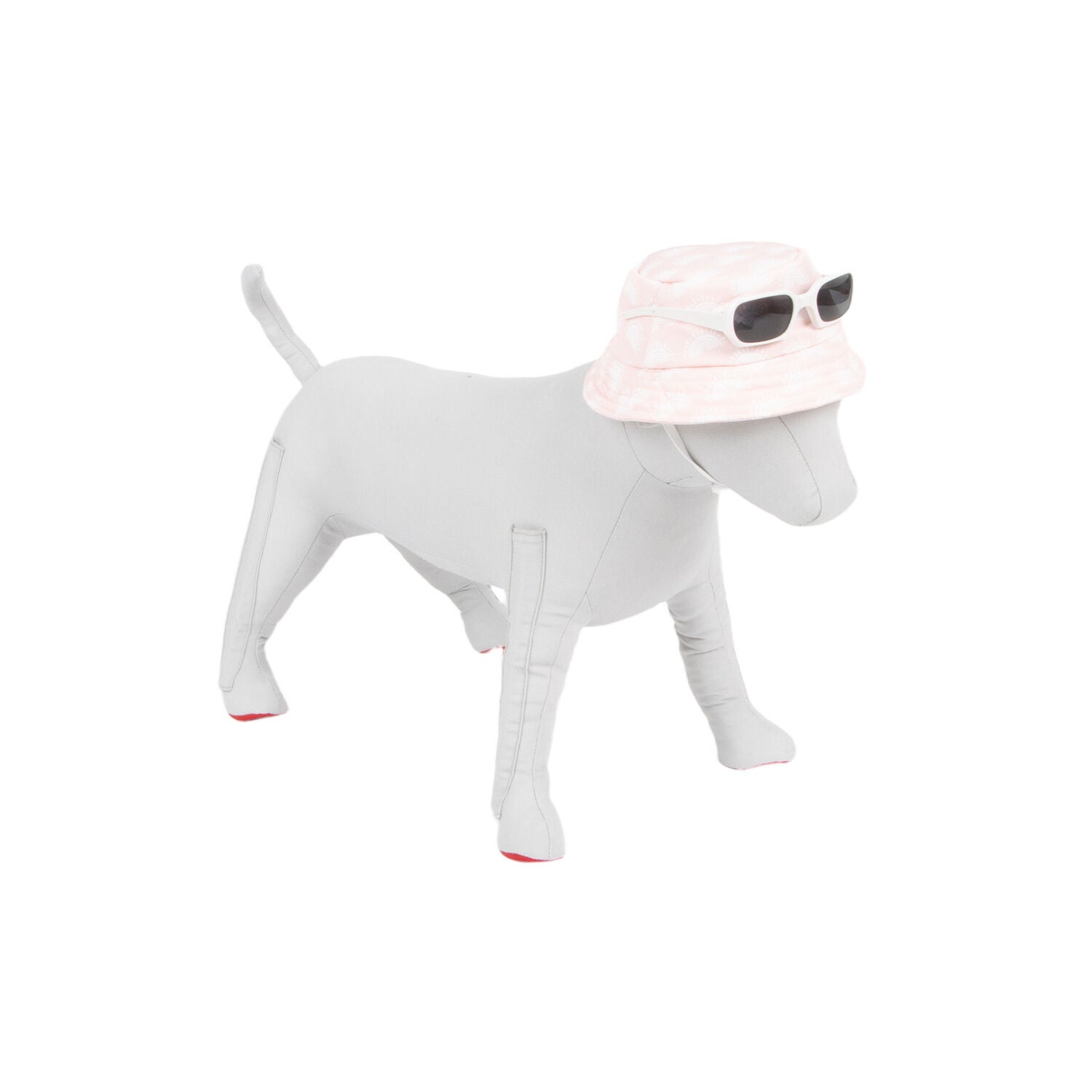 Bailey & Bella Pink Arches Sunglasses Dog Bucket Hat, Medium/Large