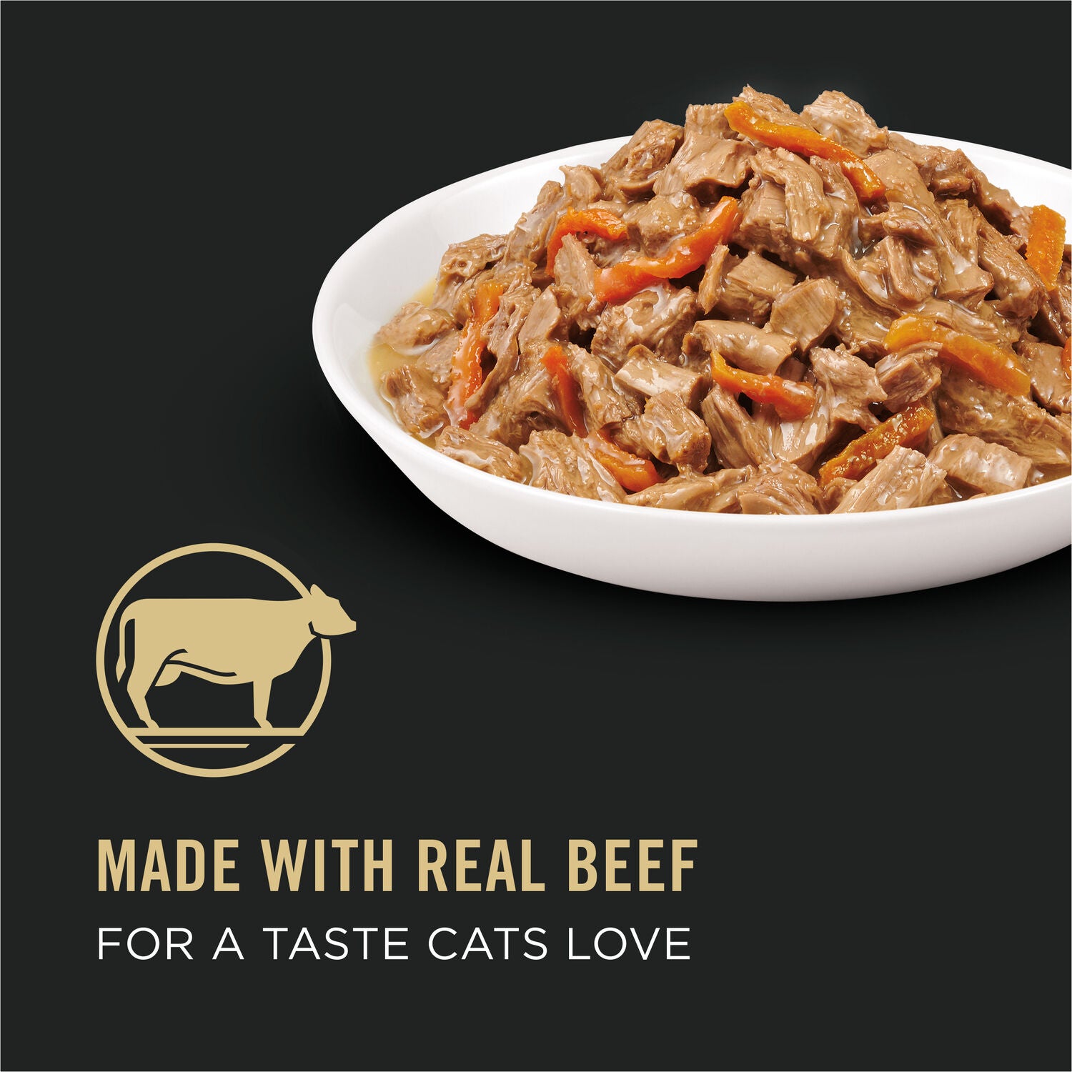 Purina Pro Plan Complete Essentials Beef & Carrots Entree In Gravy Cat Food, 3-Oz