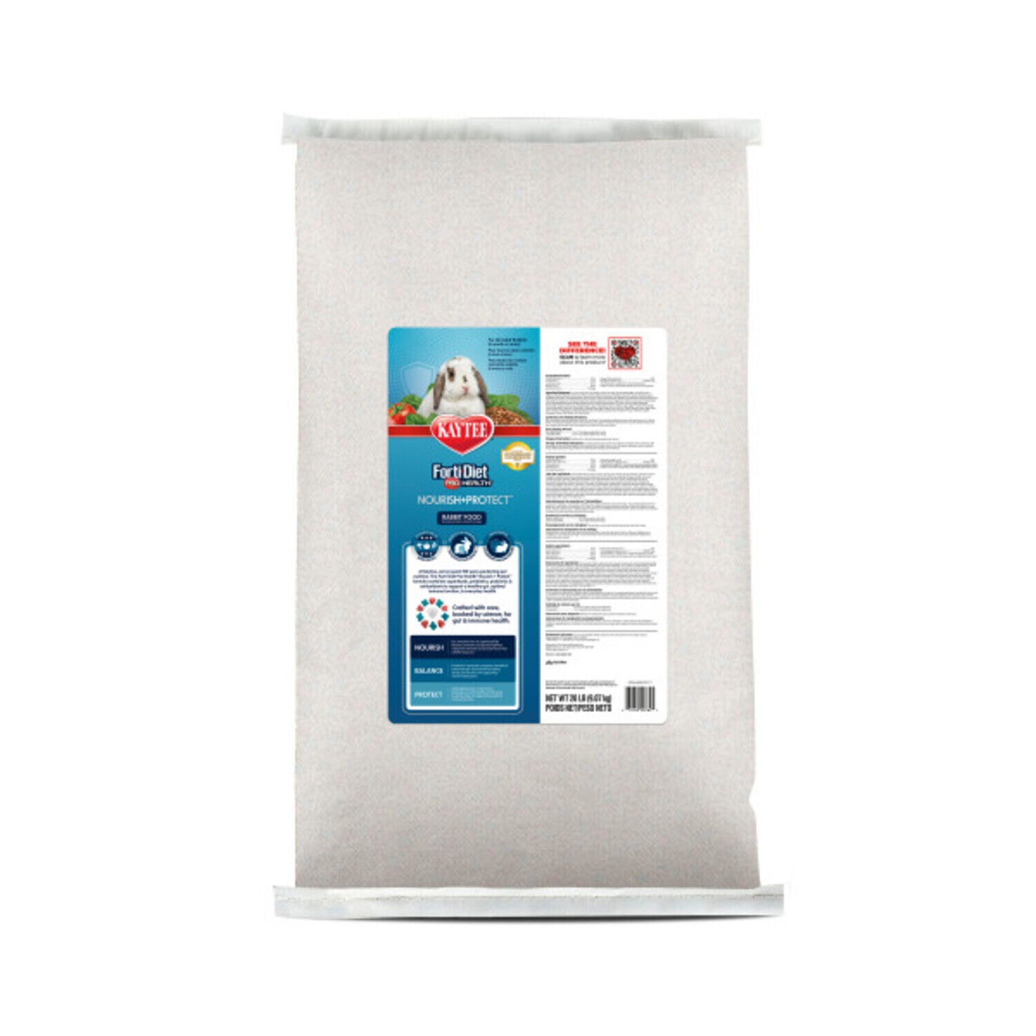Kaytee Forti-Diet Pro Health Nourish + Protect Adult Rabbit Food, 20-Lb