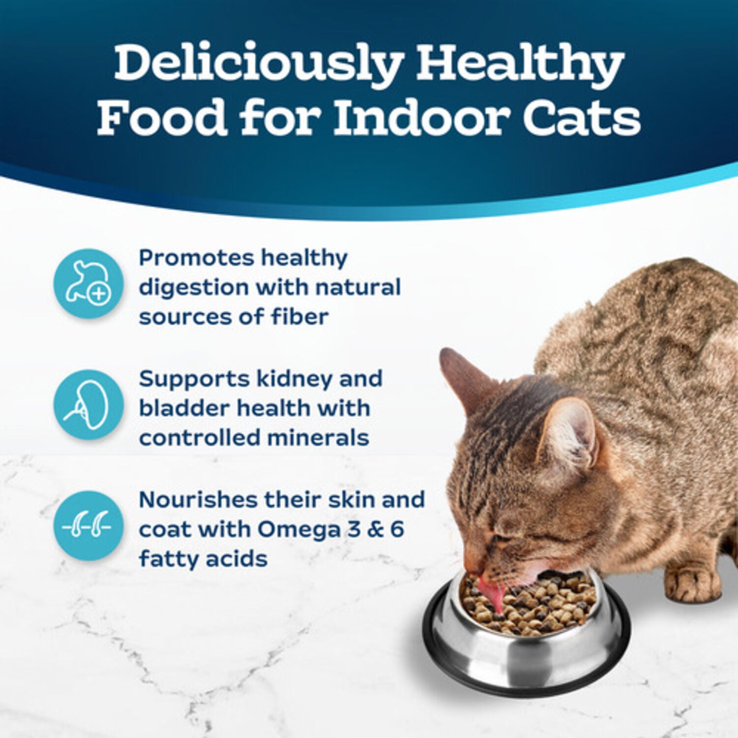 Blue Buffalo Tastefuls Adult Indoor Cat Dry Cat Food, Salmon & Brown Rice, 7-Lb Bag