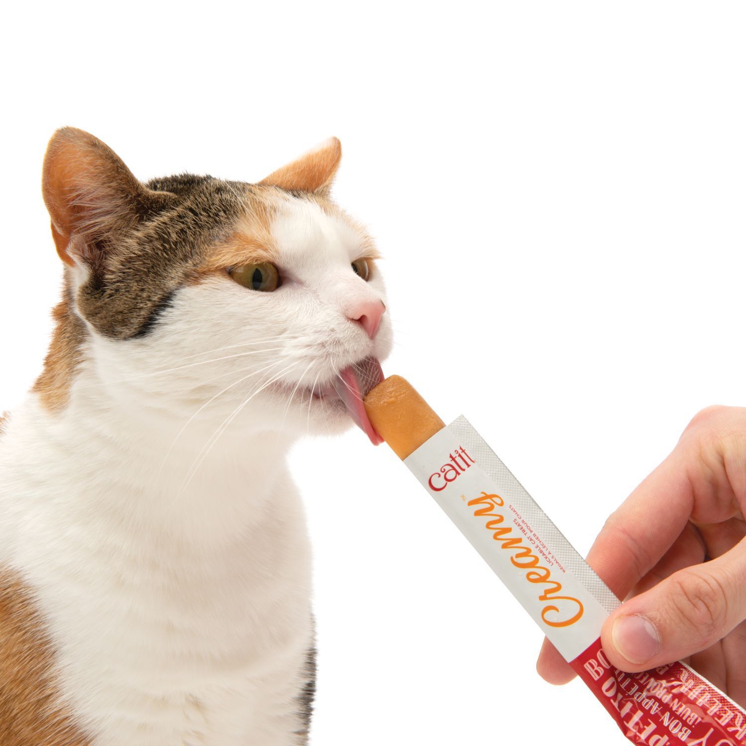 Catit Creamy Grain-Free Lickable Cat Treats, Salmon Recipe, 5-0.5Oz Tubes