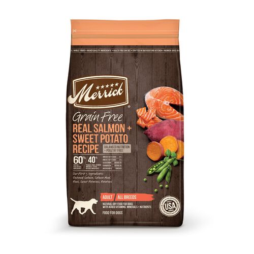 Grain Free Real Salmon + Sweet Potato Recipe Dog Food