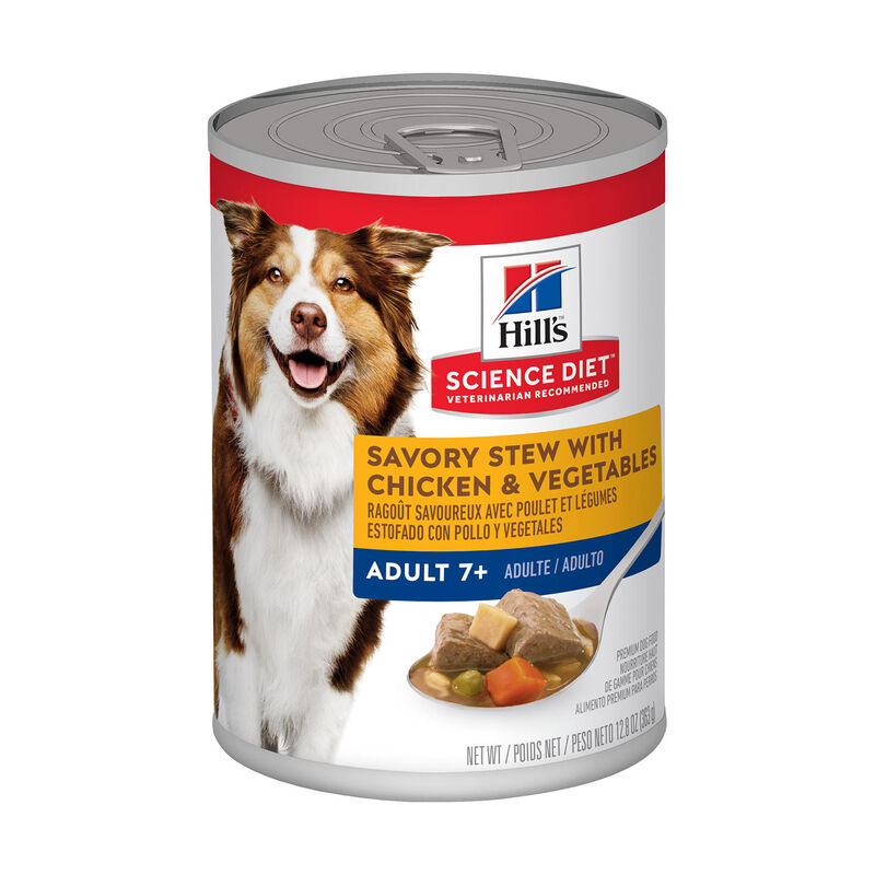 Adult 7+ Savory Stew With Chicken & Vegetables Dog Food