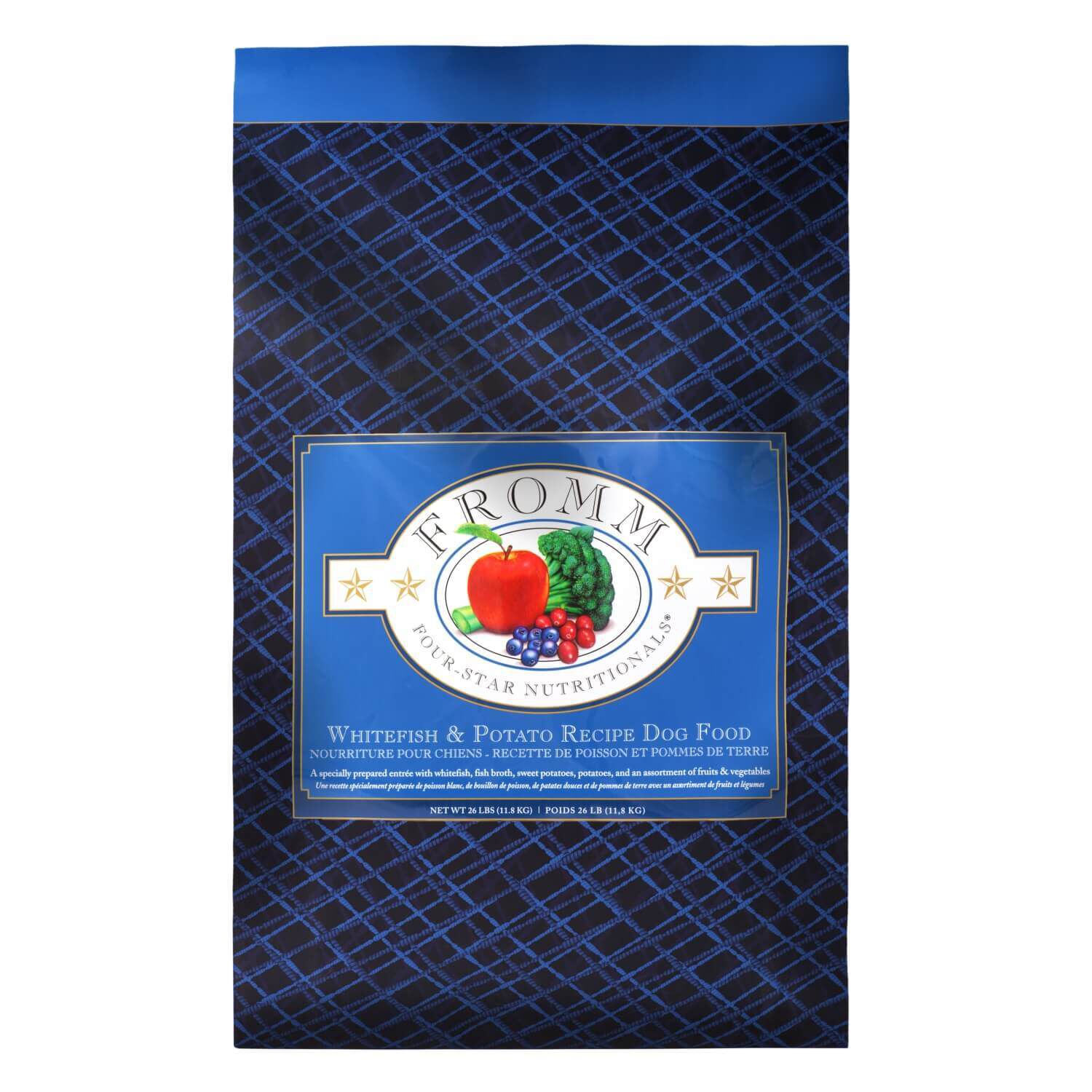 Fromm whitefish and potato ingredients 2025