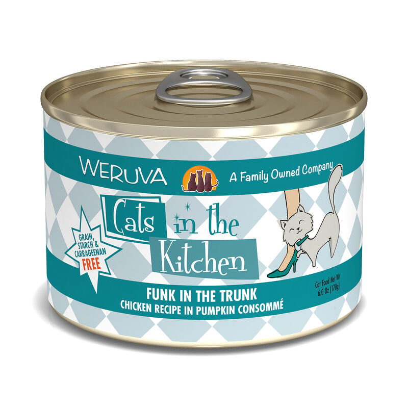 Cats In The Kitchen Funk In The Trunk Chicken Recipe In Pumpkin Cosomme Cat Food image number 1