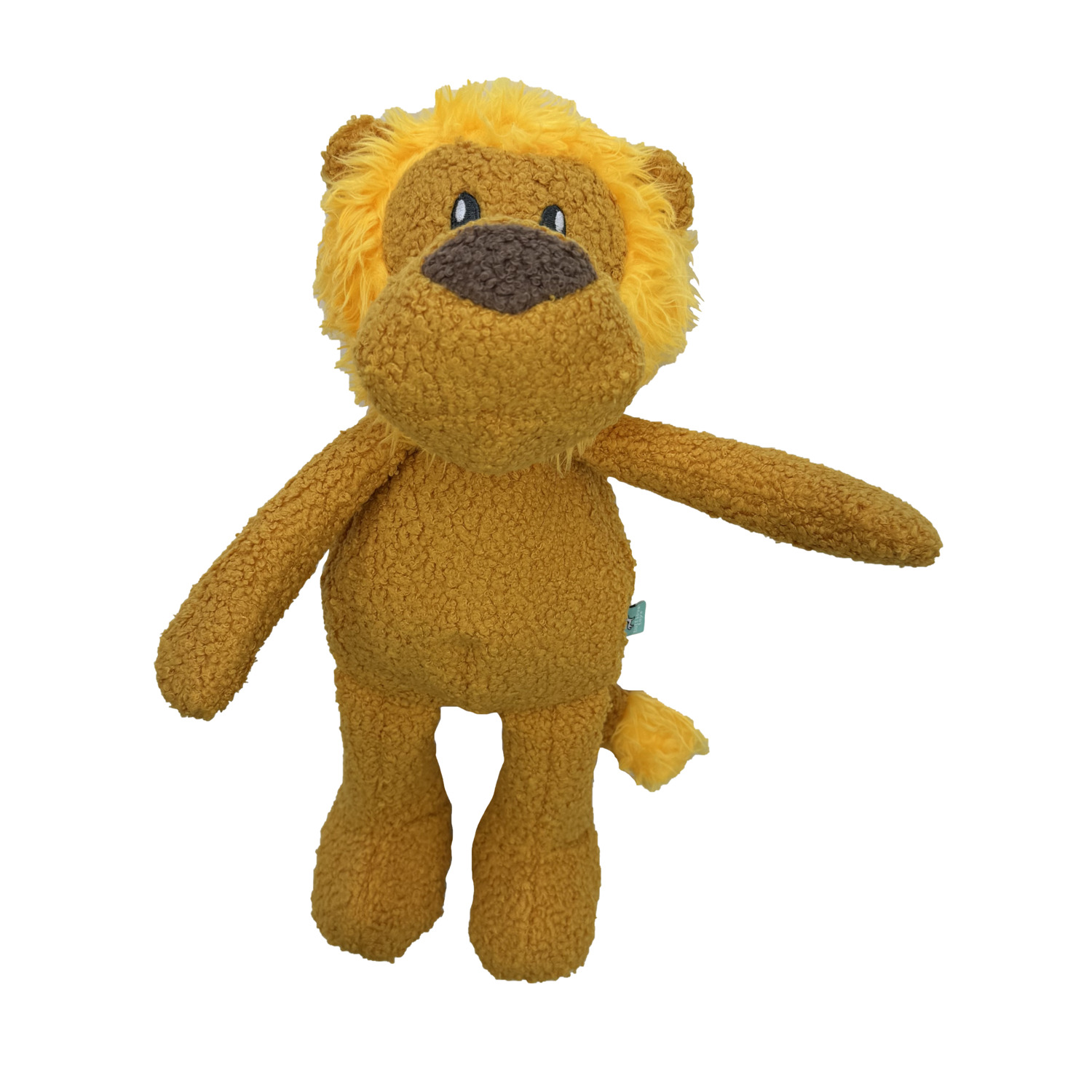 #Bff Tufflove Durable Plush Tug And Cuddle Lion Dog Toy, Yellow, Small