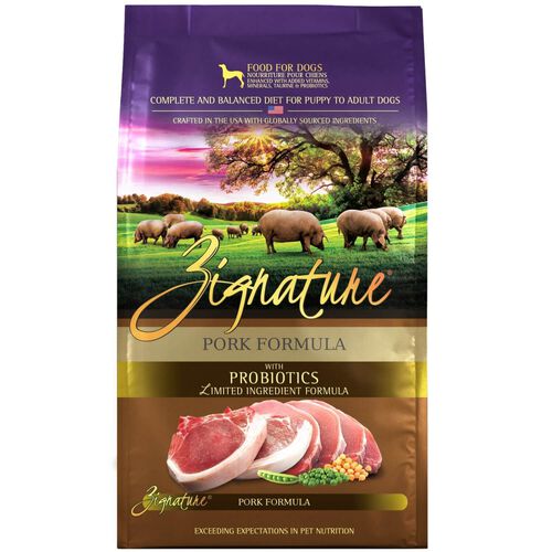 Zignature Pork Formula Limited Ingredient Dry Dog Food