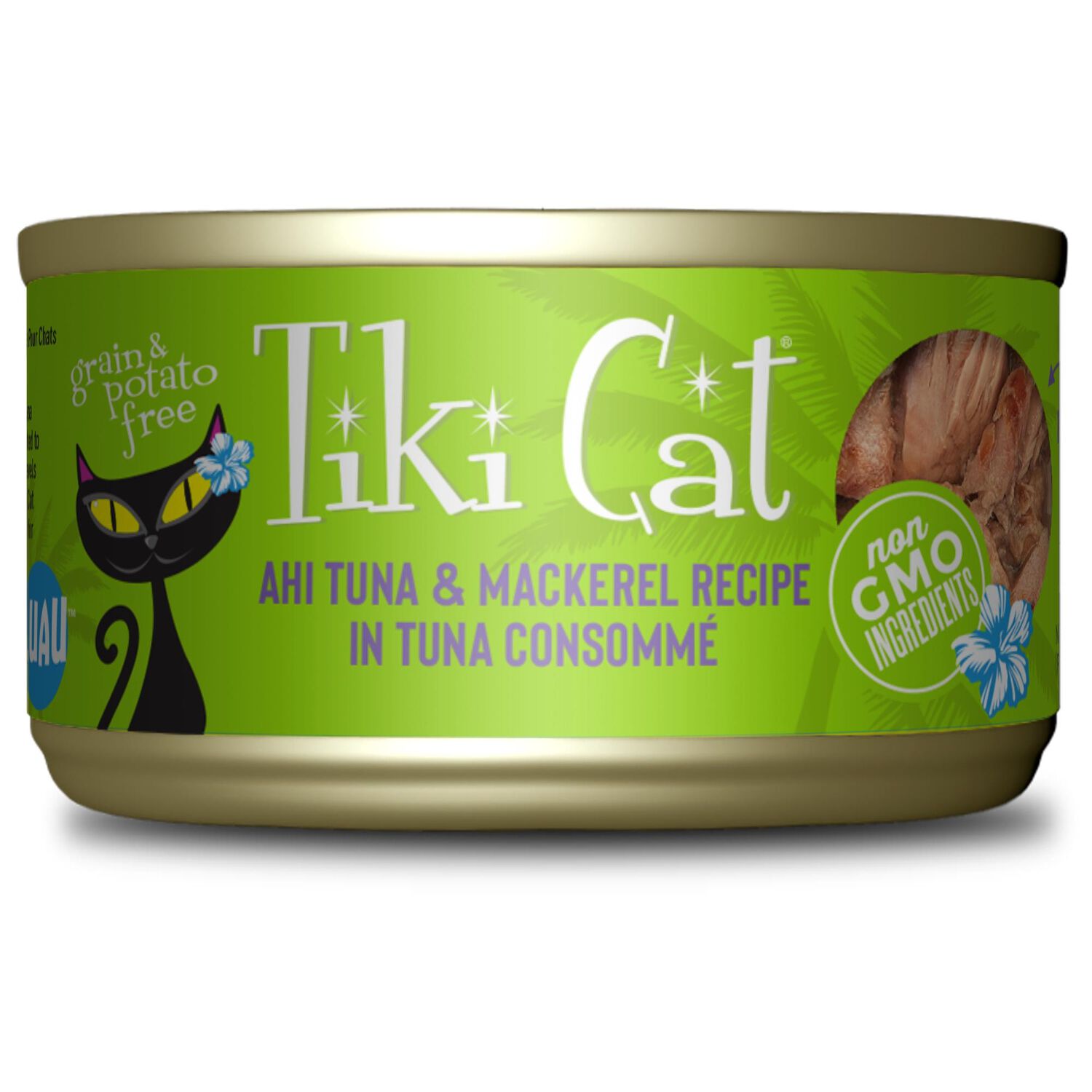 Tiki Cat Luau Wet Cat Food, Ahi Tuna & Mackerel