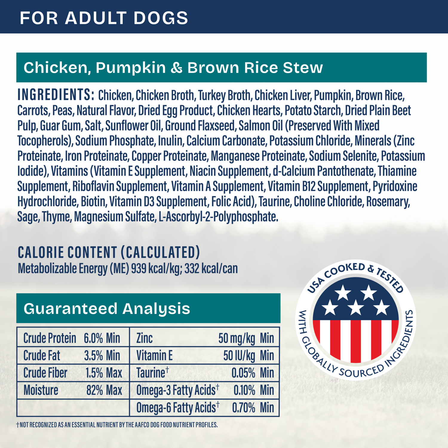 Natural Balance Health Protection Wet Dog Food, Chicken, Pumpkin & Brown Rice Stew, 12.5 Oz.