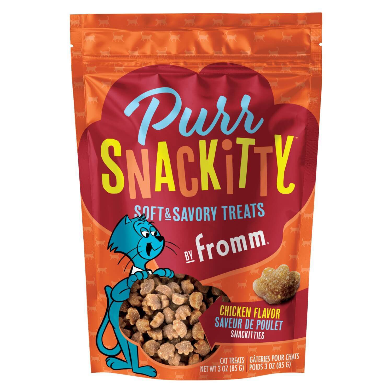Fromm Purrsnackitty Chicken Flavor Snackitties Treats For Cats 3 Oz