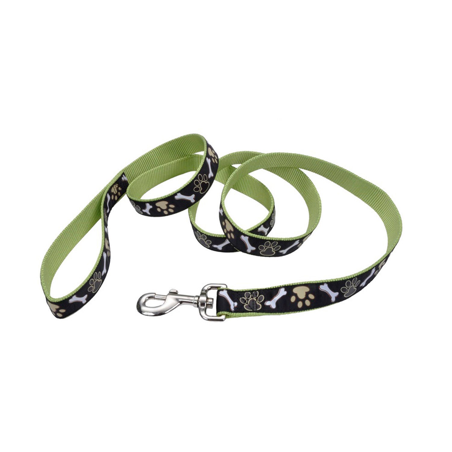 Coastal Pet Products Pet Attire Ribbon Nylon Dog Leash 1" - Lime
