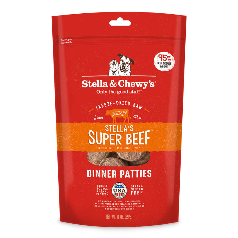 Freeze Dried Stella'S Super Beef Patties Dog Food
