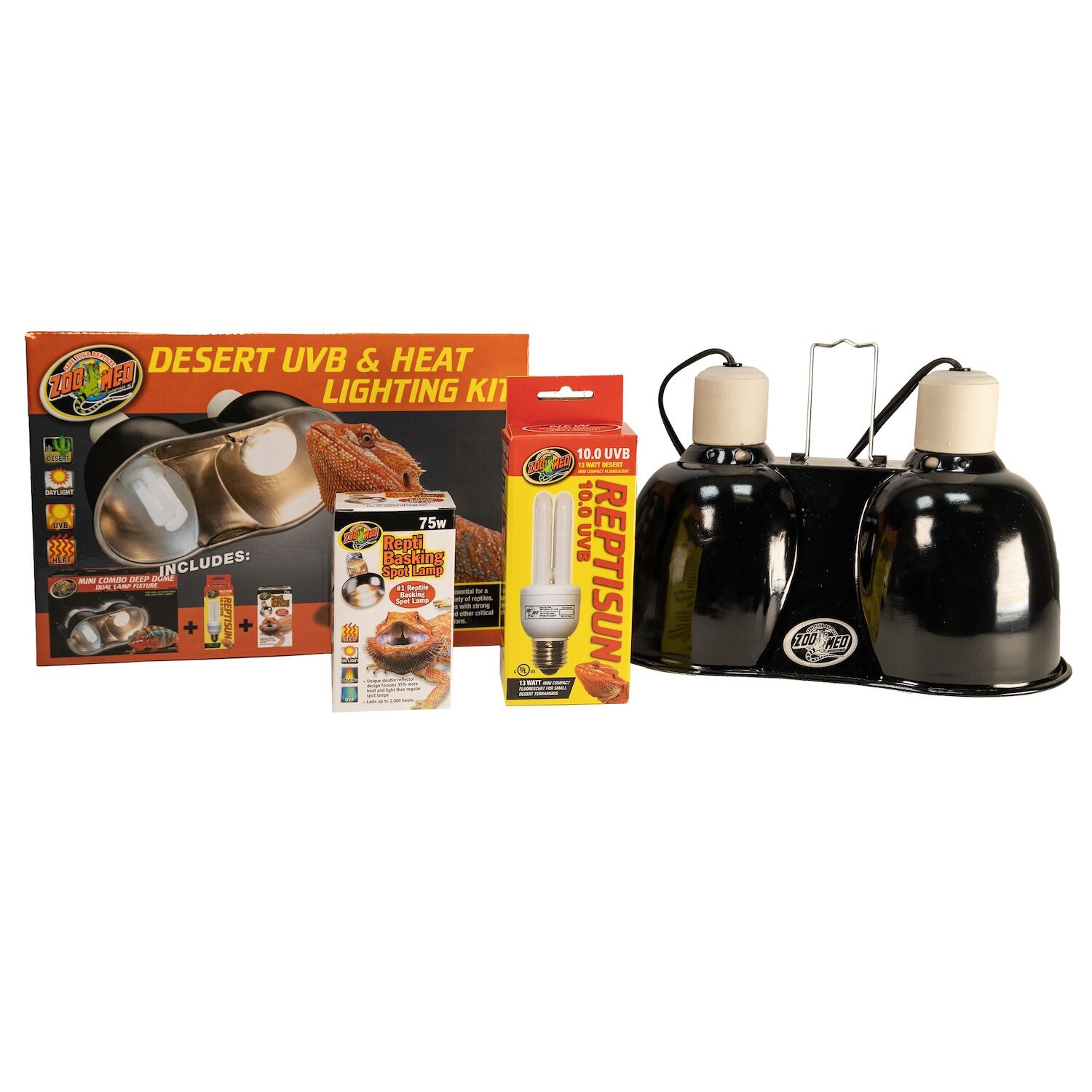 Desert Uvb & Heat Lighting Kit For Reptiles