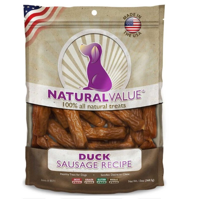 Natural Value Duck Sausages Dog Treat image number 1