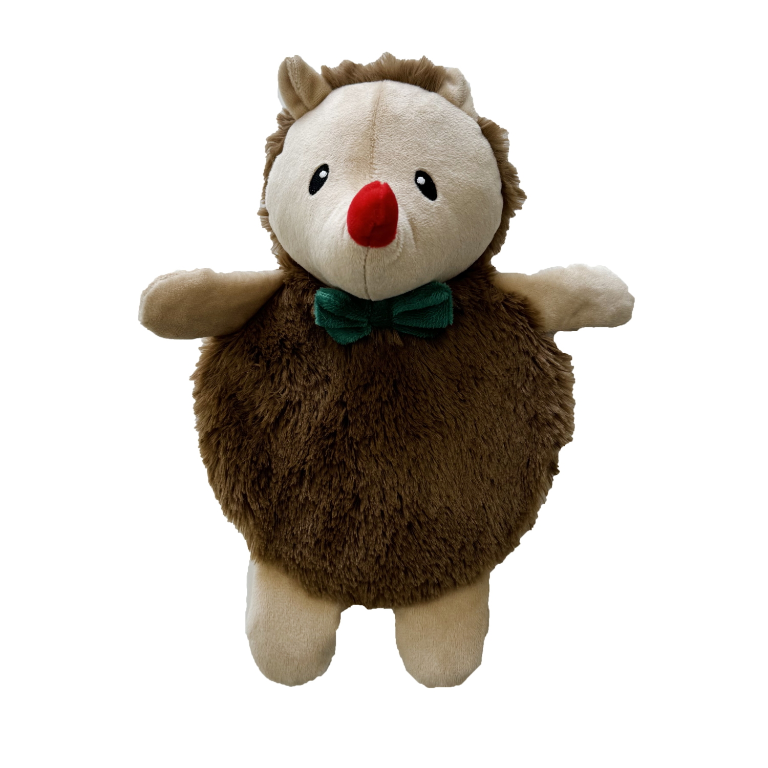 Aristopet Holiday Giant Disc Squaker Hedgehog Plush Dog Toy