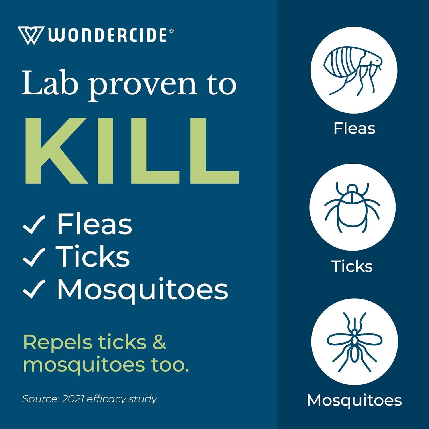 Wondercide Ready-To-Use Flea & Tick Spray For Yard + Garden With Natural Essential Oils, 32Oz