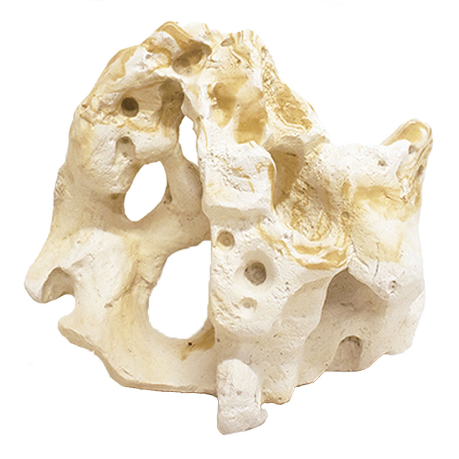 Aquarium Solutions Resin Ornament For Fish Aquariums, Holey Rock, Large