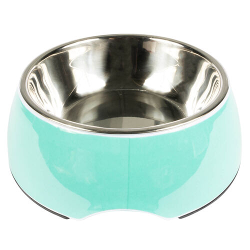 Green Solid Ss Dog Bowl