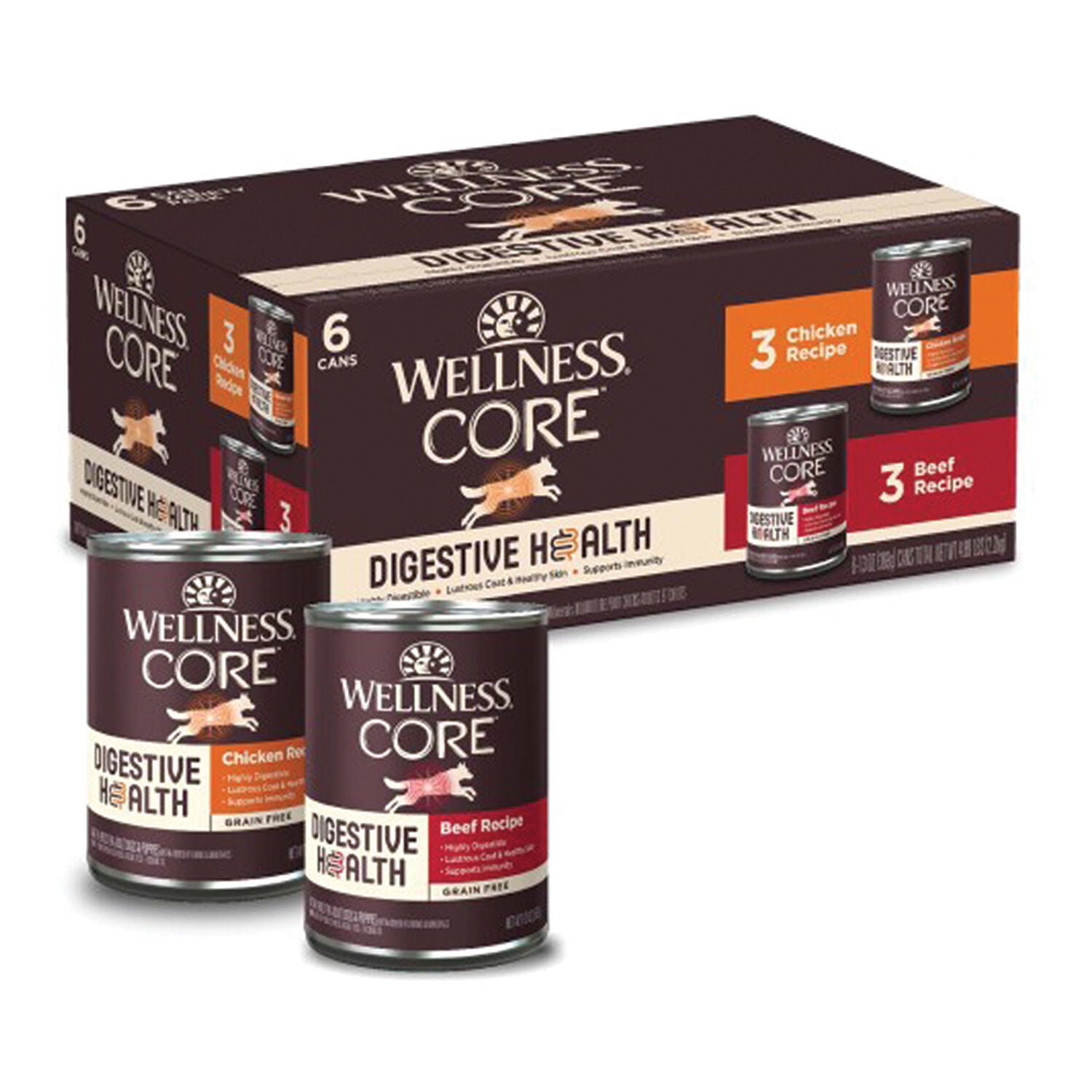 Wellness Core Digestive Health Highly Digestible Chicken Beef