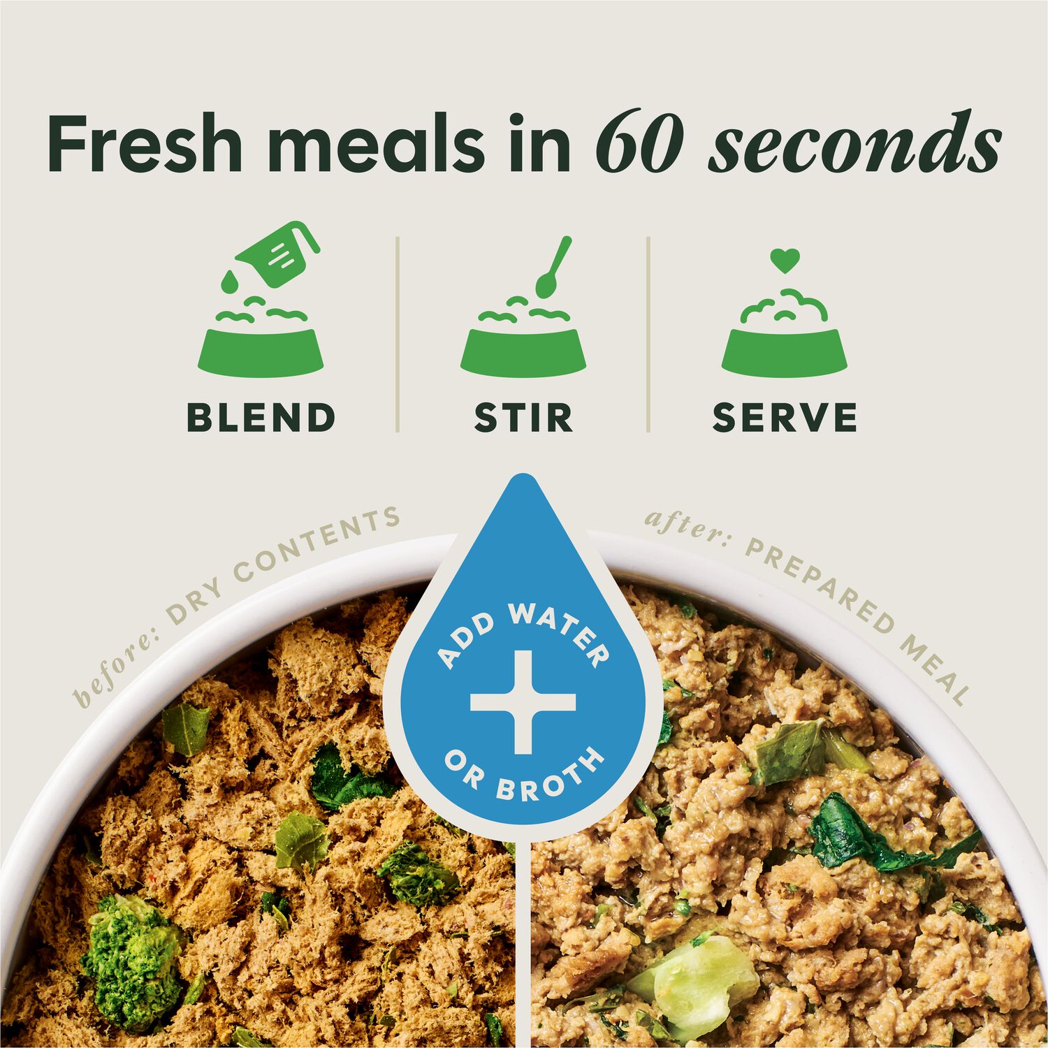 Instinct Freshdried Meal Blends Freeze-Dried Raw Dog Food, Chicken & Supergreens Blend, 3-Oz Bag