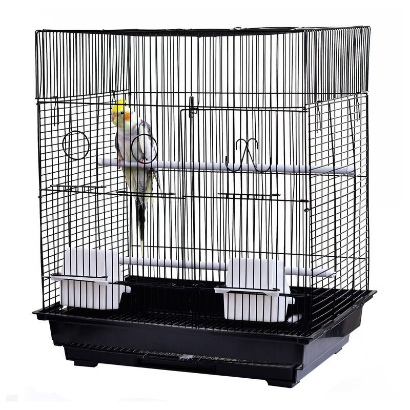 Fan Top Cage Black For Birds image number 2