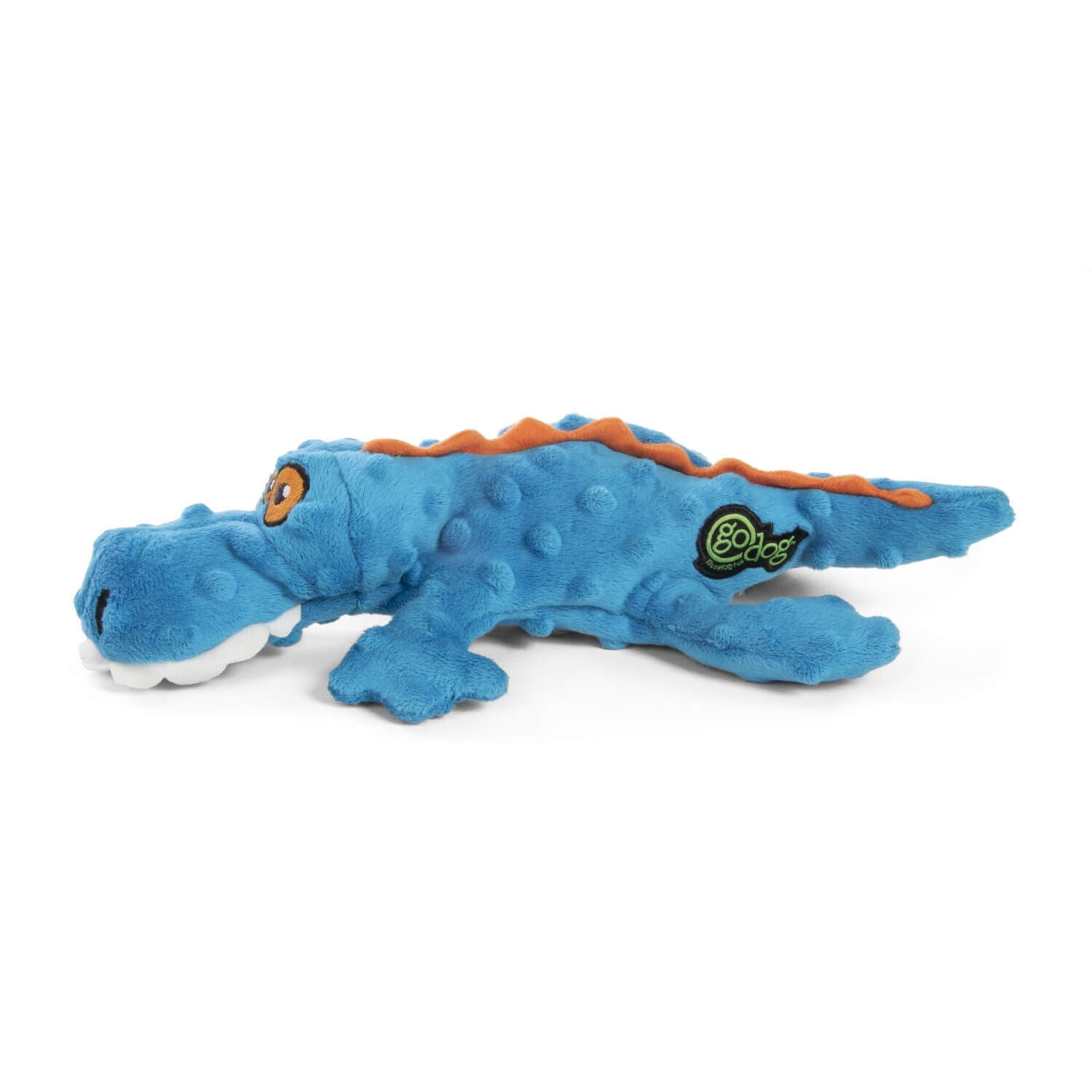 Go Dog Plush Gator With Chew Guard Technology Squeaky Dog Toy