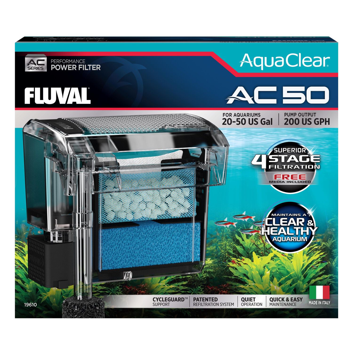 Fluval Aquaclear 70 Power Filter For Aquariums