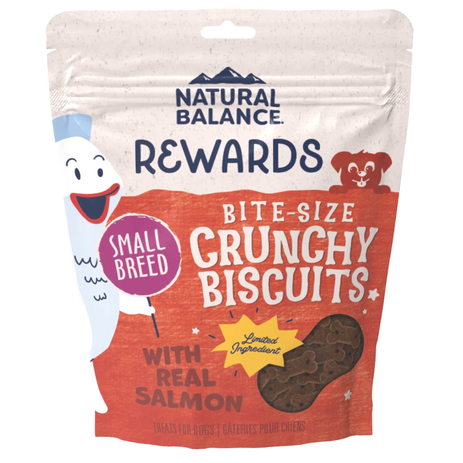 Natural Balance Rewards Crunchy Small Dog Treats, Salmon Pet