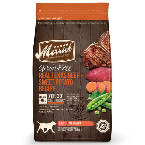 Grain Free Real Texas Beef + Sweet Potato Recipe Dog Food