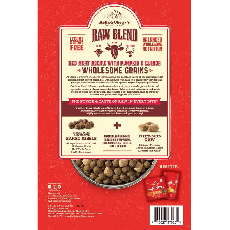 Raw Blend Wholesome Grains Kibble Red Meat Dog Food image number 3