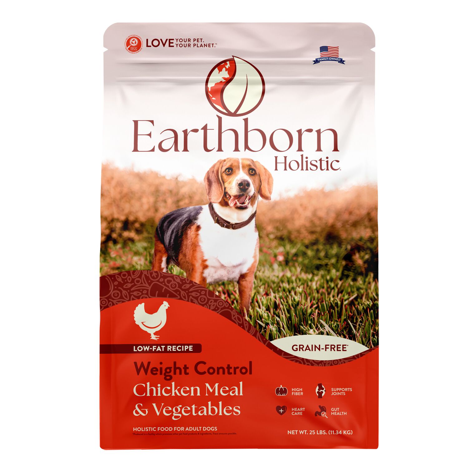 Earthborn Holistic Weight Control Chicken Meal & Vegetables Grain-Free Dry Dog Food