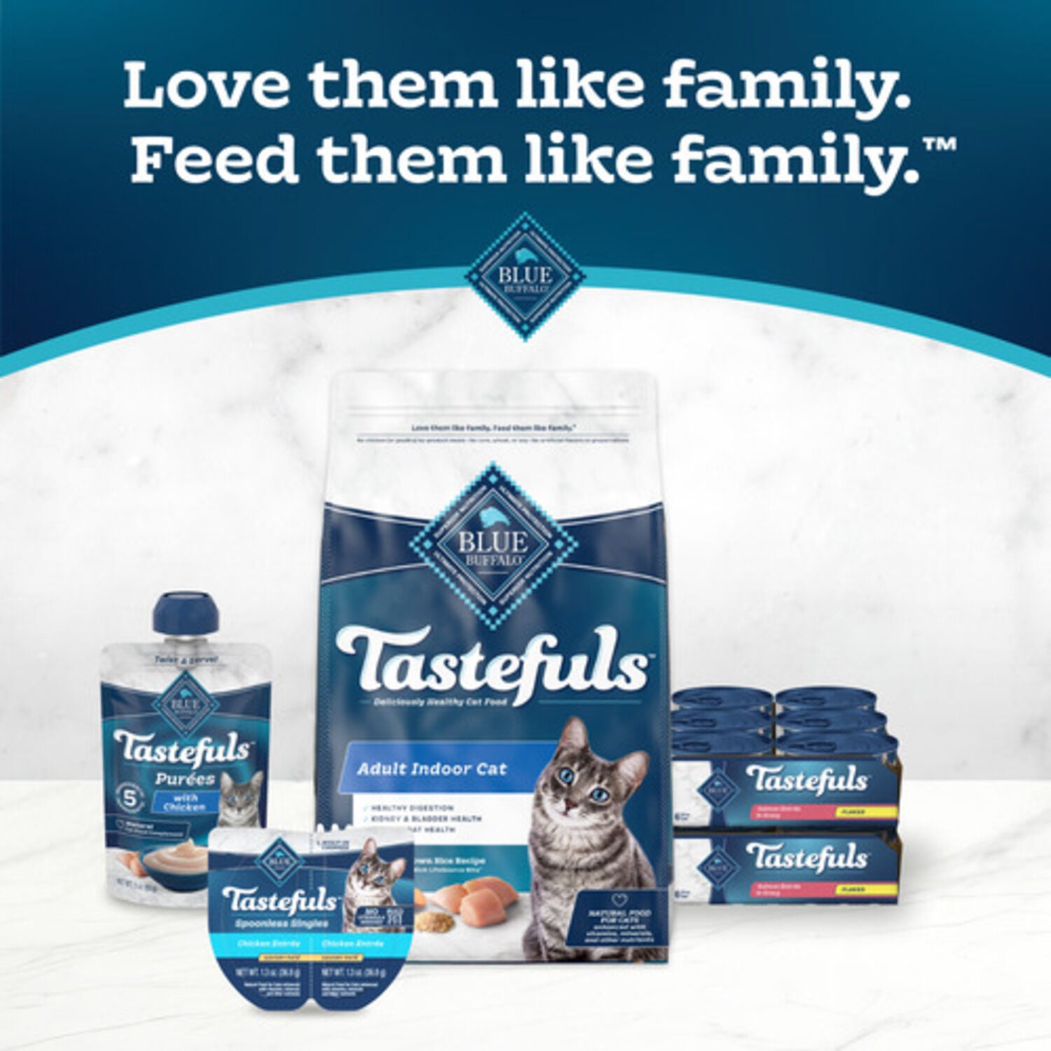 Blue Buffalo Tastefuls Wet Cat Food, Flaked Salmon Entree In Gravy, 3-Oz Can