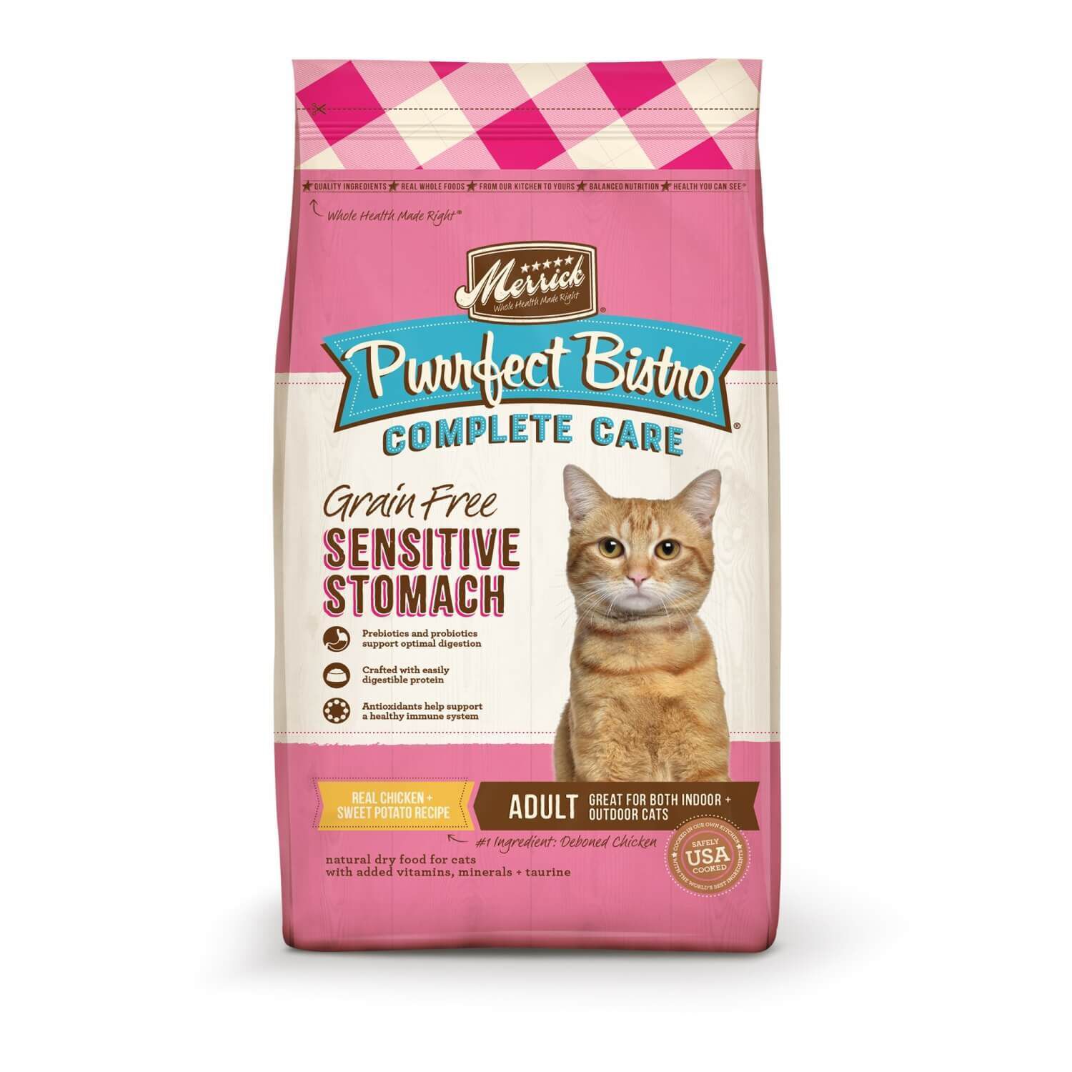 Merrick Purrfect Bistro Complete Care Sensitive Stomach Recipe Dry Cat Food