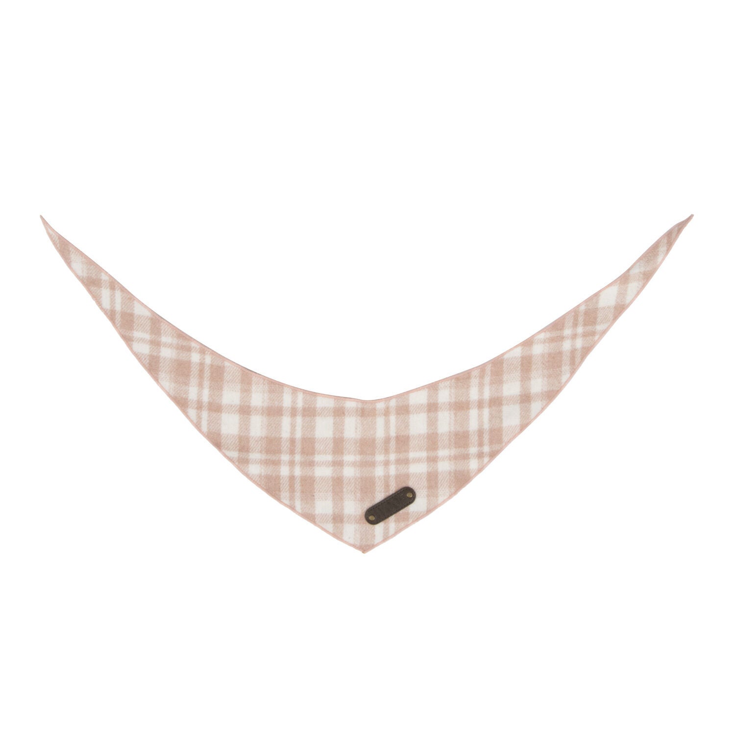 Simply Dog Pink Plaid Dog Bandana, Medium/Large