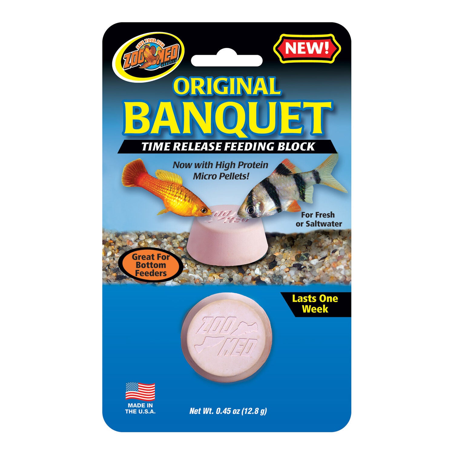 Zoo Med Original Banquet Block Fish Food