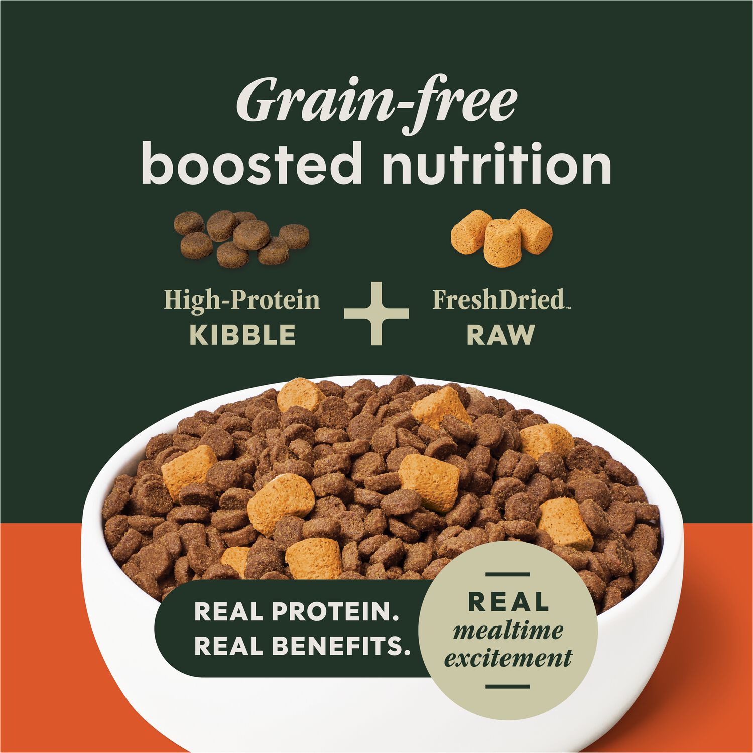 Instinct Raw Boost Gut Health Adult Dry Dog Food, Grain-Free Chicken Recipe, 3.5-Lb