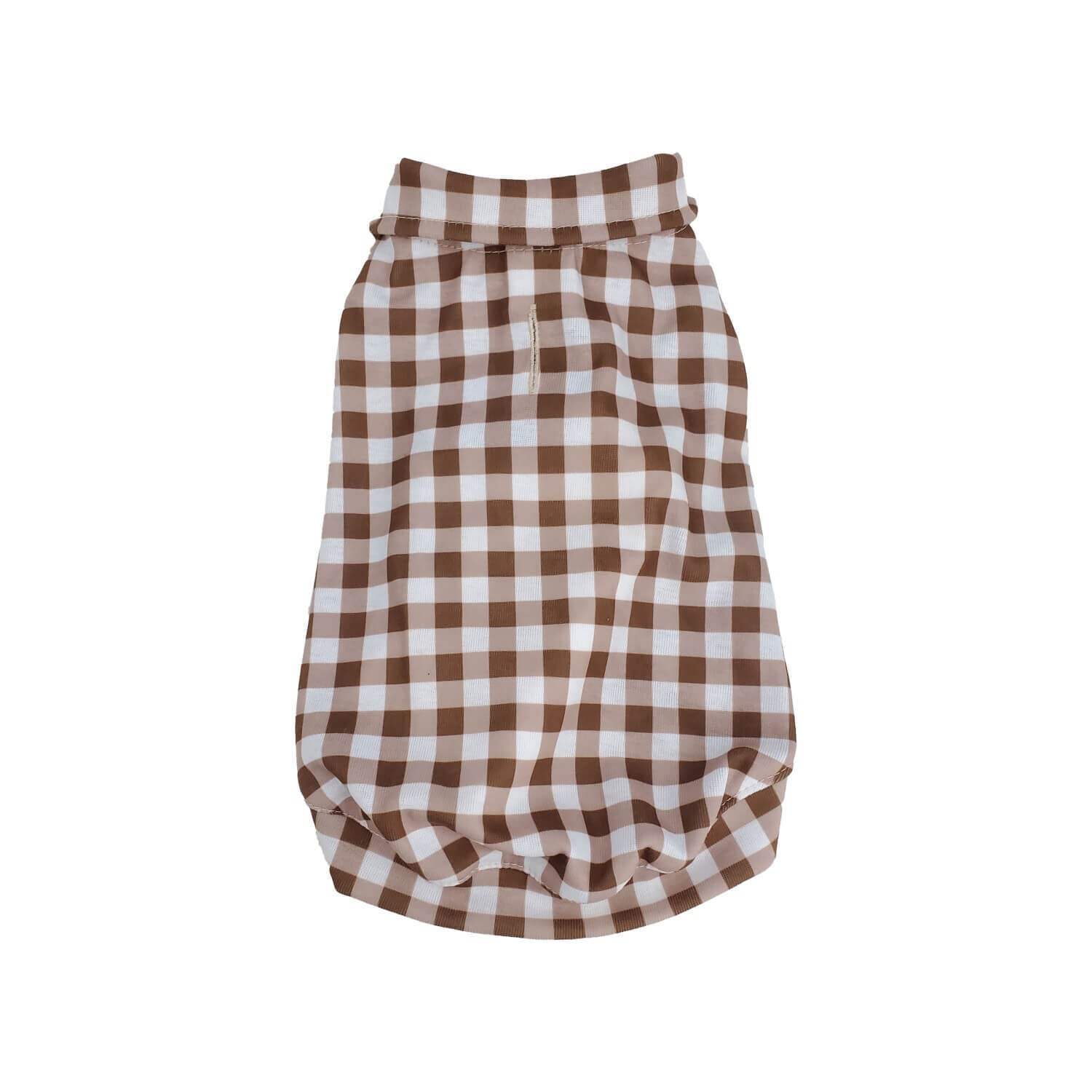 Max's Closet Brown Checkered Collared Polo Dog Shirt | Pet Supermarket